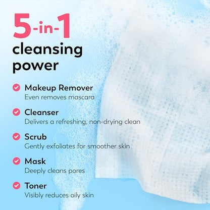 Olay Makeup Remover Wipes, Daily Facials Hydrating Face Cleanser for Normal to Dry Skin, Alcohol & Fragrance Free, Soft Face Wash Towels, Travel Essentials for Women, Convenient Dry Cloths, 66 ct