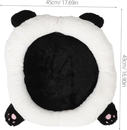 GLEAVI Cute Panda Car Seat Cushion Lumbar Support Pillow for Adults Pads for Cars Trucks Suvs Fun Cartoon Design for Enhanced Comfort and Easy Cleaning