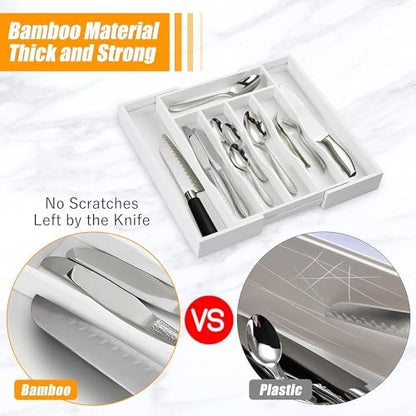 Kitchen Silverware Drawer Organizer and Storage Utensilios De Cocina Modernos Soporte Para Cucharas Trastes De Cocina Organizadores Platos Para Gabinetes Cajones Decoración Organizador Para Utensilios