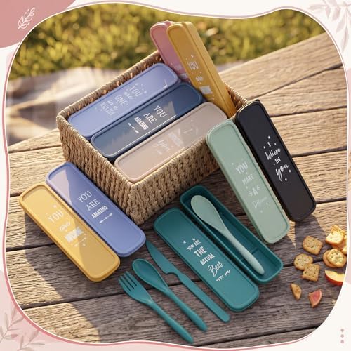 Hushee 36 Pack 36 Pack Employee Appreciation Utensil with Case, Classic