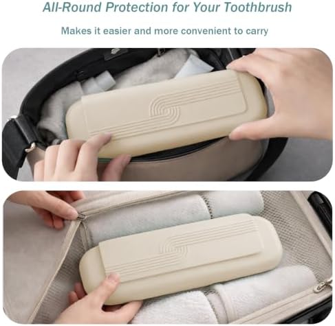 Silicone Toothbrush Travel Case, Pro Large Toothbrush Case for Traveling