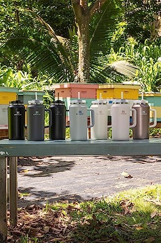 STANLEY Quencher H2.0 Flow State Tumbler, 64 oz, Charcoal