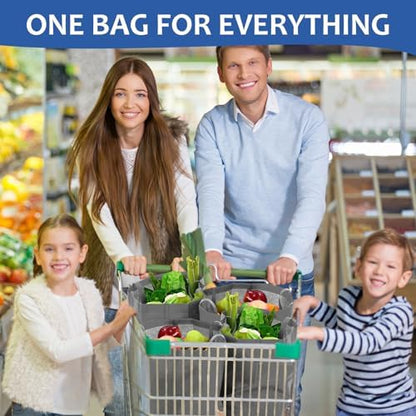50 Pcs Reusable Tote Bag with Handles Bulk 16.1'' X 6.3'' X 11.8'' Extra Large Non Woven Grocery Shopping Bags for Boutiques Retail Store (Gray)