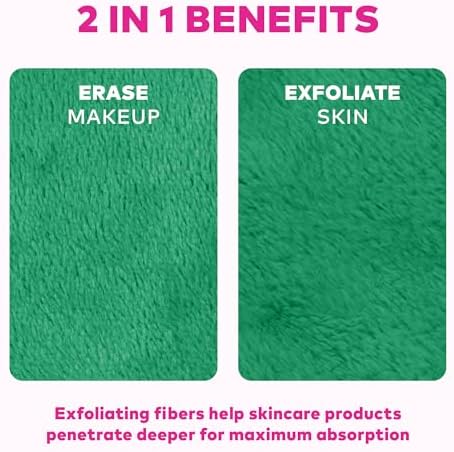 The Original MakeUp Eraser 7-Day Set, Erase All Makeup with Just Water, Including Waterproof Mascara, Eyeliner, Foundation, Lipstick, Sunscreen, and More! Pickleball, 7ct.