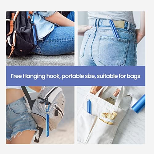 Ecoangel Cruise Ship Essentials, Reusable Metal Straws (4 Pack)