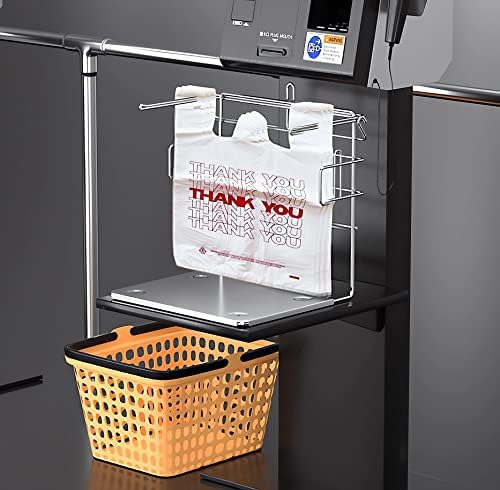 TashiBox 400Ct Plastic Bags with Handles, Thank You Bags