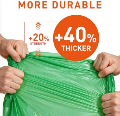 Compostable Trash Bags 23 gallon Large Garbage Bags,20 Count, Fits13-25 gallon trash can, Extra Strong and Durable,Compostable Lawn & Leaf Yard Waste bags,ASTM D6400,Bpi &OK compost HOME certified