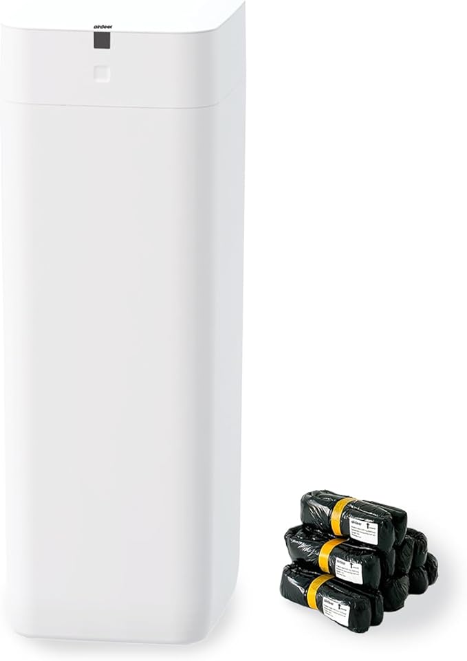 Airdeer L2 Automatic Trash Can, 8 Gallon Self Sealing and Self-Changing Smart