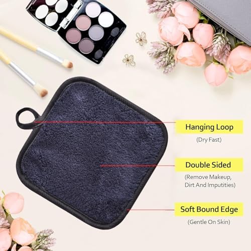 Makeup Remover Cloths Face Pads Reusable Microfiber Facial Cleansing Cloths