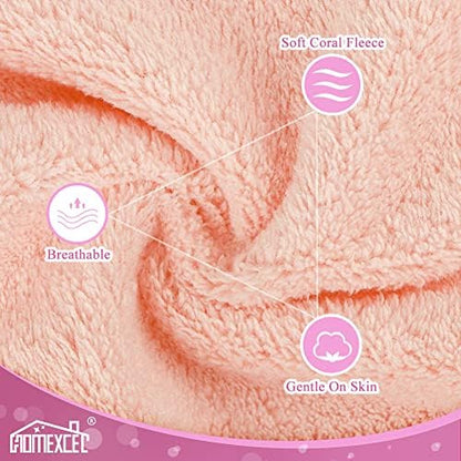 HOMEXCEL Premium Makeup Remover Cloth 24 Pack Reusable Soft Cleansing Cloth
