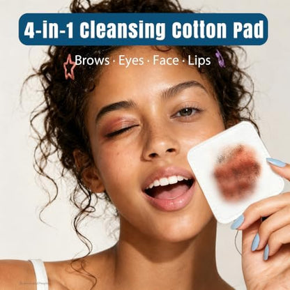 Ourmed Life Large Cotton Pads for Face, 3 x 3 Makeup Remover Pads, 120 ct