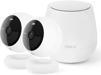 Noorio B200 2-Cam Kit with Hub, Wireless Security Camera System