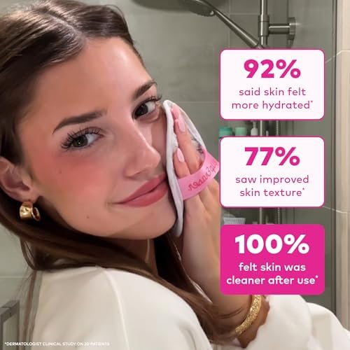 The Original Makeup Eraser 7-Day Set, Erase All Makeup with Just Water, Including Waterproof Mascara, Eyeliner, Foundation, Lipstick, Sunscreen, and More! Garden Fairies, 7ct.