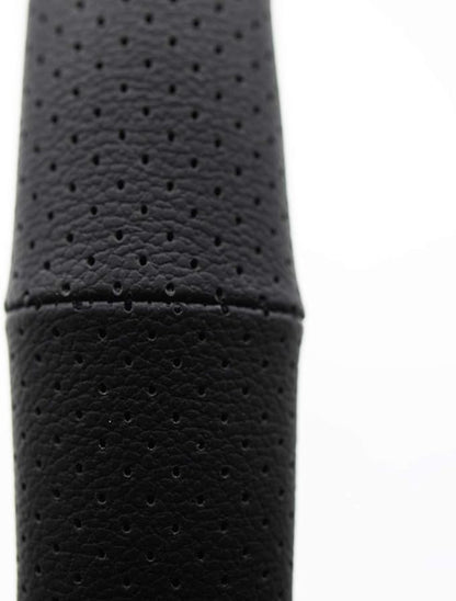 RoadPro RPSW3006 Black 18" Genuine Leather Steering Wheel Cover