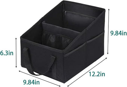 Car Organizer - Car Organizers and Storage, Collapsible Small Car Seat Storage Organizer for Console Front/Back, Automotive Backseat Organizer Passenger Seat Organizer