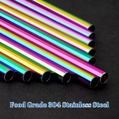 Tomorotec 8PCS Stainless Steel Straws Fit for 40oz Stanley Tumblers