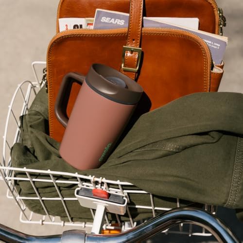 Owala SmoothSip Slider Stainless Steel Insulated Travel Mug with Handle, 100% Leak Proof, For Hot and Cold Drinks, Travel Friendly with Sliding Lock Lid, BPA Free, Leak Proof, 12oz, High Dive