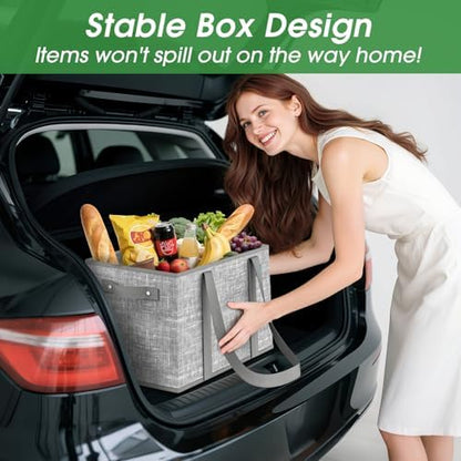 Fab totes Reusable Grocery Bags，Foldable Shopping Tote Bags