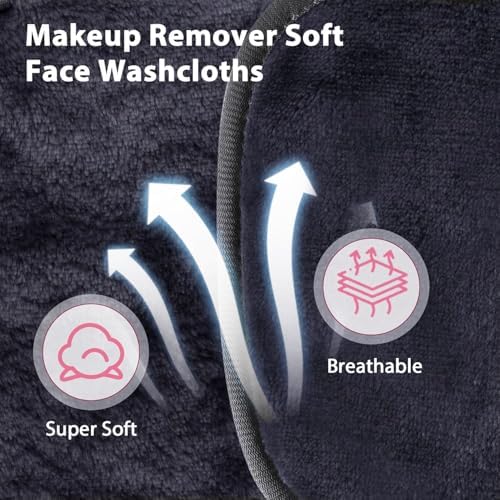 Makeup Remover Cloths Face Pads Reusable Microfiber Facial Cleansing Cloths