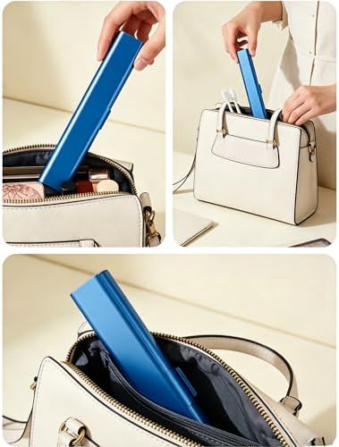 Portable Toothbrush Travel Case: 3 Pack Breathable & Dirt-Proof Hotel Camping Outdoor - Aluminum for Storage Recyclable Traveler (1, Blue)