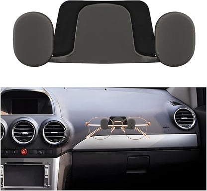 Car Mini Hook, Multifunctional Vehicle Backseat Storage Hanging Double Hook, Self-Adhesive Auto Dashboard Organizer for Earphones Charging Cable, Universal for SUV RV Truck (Dark Gray)