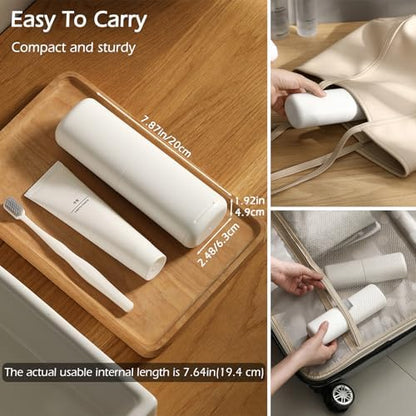 Travel Toothbrush Holder, Toothbrush Travel Case, Multifunctional Dustproof Toothbrush Cover, Portable Toothbrush Case Suitable for Business Camping Travel or Daily Use （1Pack）