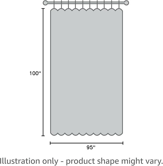 Beauoop 100% Blackout Curtains 96 Inches Long