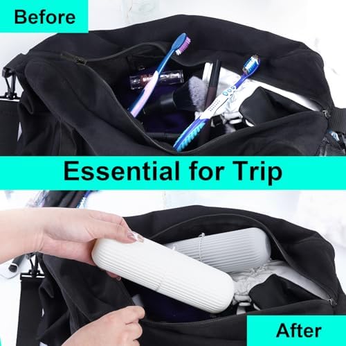 UCEC Toothbrush Case for Traveling, Portable Toothbrush Holders Travel Case