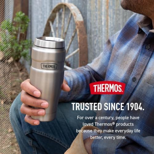 THERMOS Stainless King Stainless Steel Tumbler, 16oz, Matte Teal