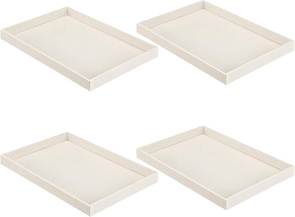 Quelay Stackable Jewelry Tray Jewelry Organizer Tray Showcase Display Empty Plate Bracelet Ring Earring Organizer