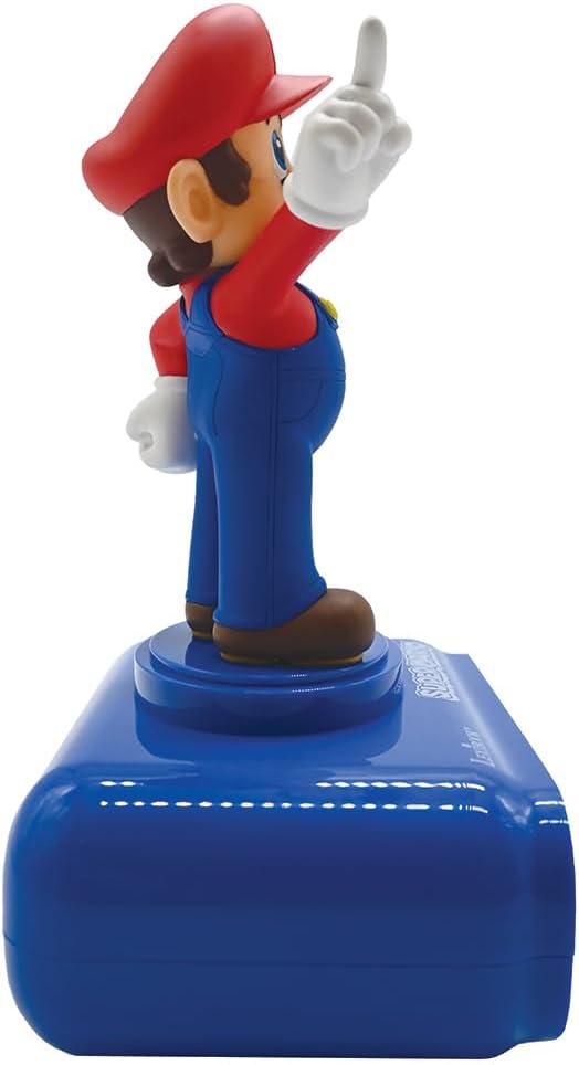 LEXiBOOK, Super Mario, Mario Nightlight Alarm Clock, Sounds and Melodies