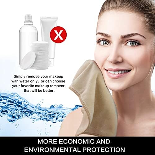 SINLAND Microfiber Facial Cloths Fast Drying Washcloth 12inch x 12inch (10pack, Cream)