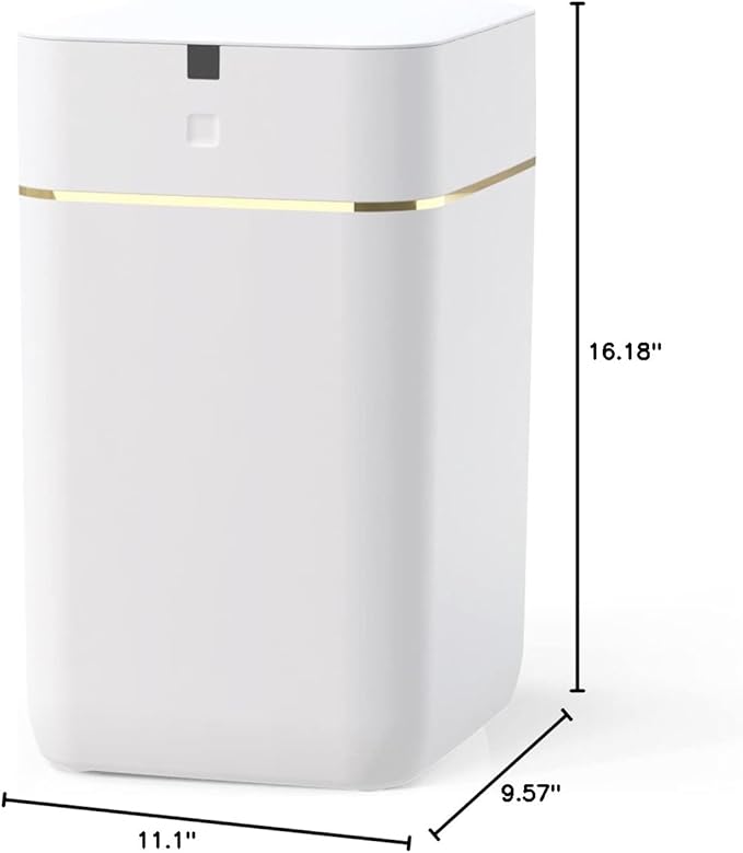Airdeer L2 Automatic Trash Can, 8 Gallon Self Sealing and Self-Changing Smart