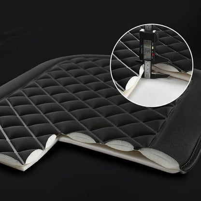 Premium Car Seat Cushion for BMW X1/X2/X3/X4/X5/X6/X7/X8/Z4, Sciatica and Back Pain Relief for Long Drives, Breathable Washable Car Decor Cover,A Black-3 Three-Piece Suit