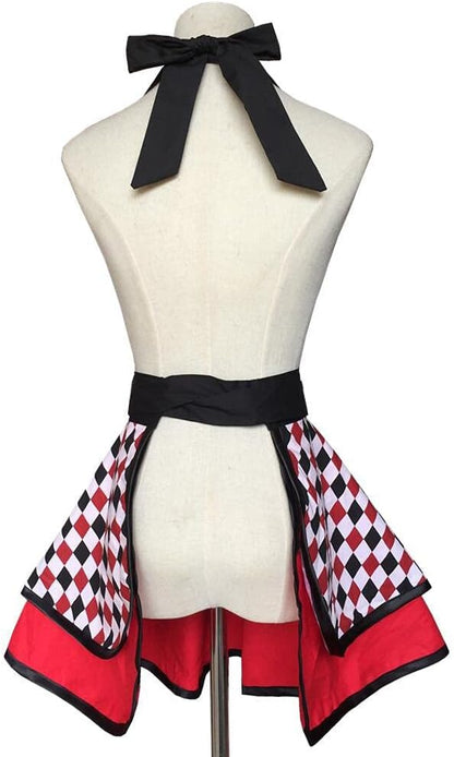 Hyzrz Lovely Handmade Cotton Retro Aprons for Women Girls Cake Kitchen Cook Apron for Mother's Gift (Multicolor)