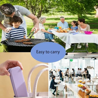 4‑Pack Travel Wheat Straw Utensils, BPA Free Fork Spoon Knife Storage Case