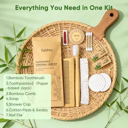 25 Sets Personal Hygiene Kit Bulk Travel Size Toiletry Kit