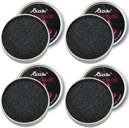 TailaiMei 4 Pack Color Removal Cleaner Sponge, Quickly & Easily Clean Makeup Brushes Without Water or Chemical Solutions Eliminating Drying Time - Switch Eyeshadow Colored Immediately