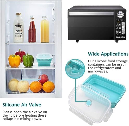 Alimat PluS 40.5oz Collapsible Silicone Food Storage Containers 4 Pack
