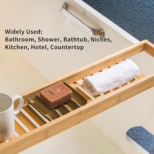 Self Draining Soap Dish, Bar Soap Holder for Shower, Soap-Saving