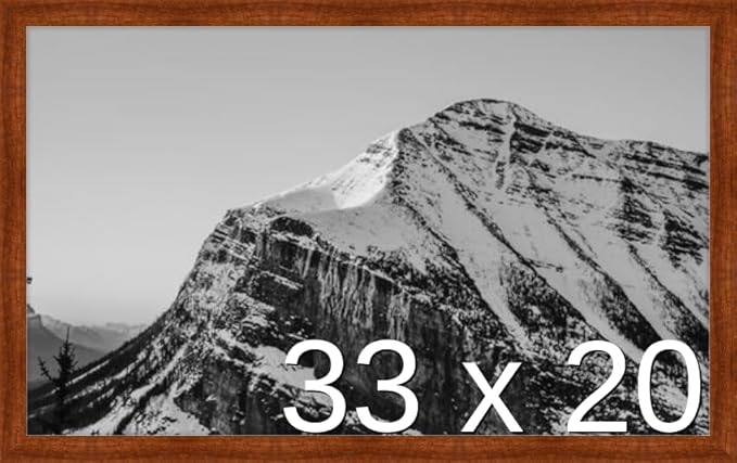 Frame It Easy 33 x 20 Russet Wood Frame