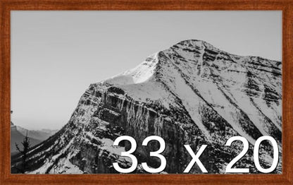 Frame It Easy 33 x 20 Russet Wood Frame