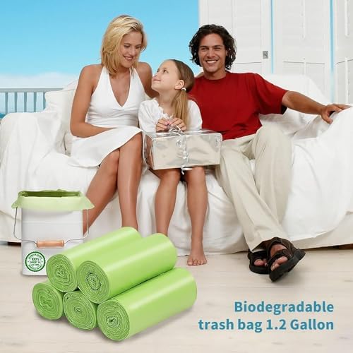 Small Trash Bags 1.2 Gallon - 120 Count Compost Bags