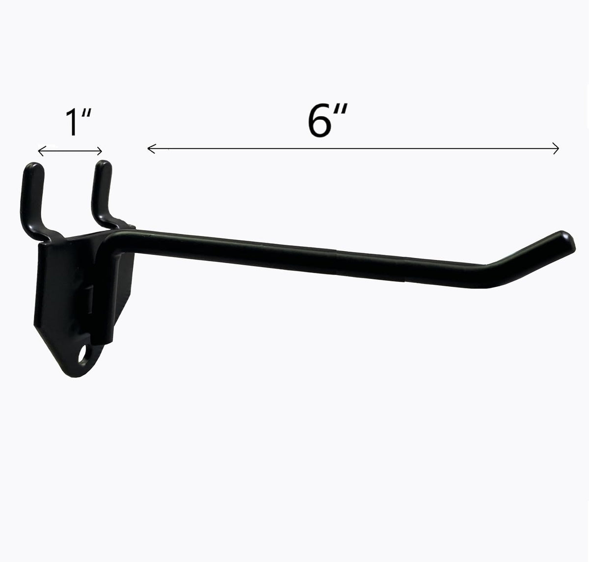 30 Packs 6-inch Long Metal Pegboard Hooks, Standard Hooks is Fit to Pegboard Panels