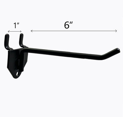 30 Packs 6-inch Long Metal Pegboard Hooks, Standard Hooks is Fit to Pegboard Panels