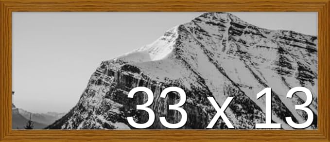Frame It Easy 33 x 13 Hazel Wood Frame
