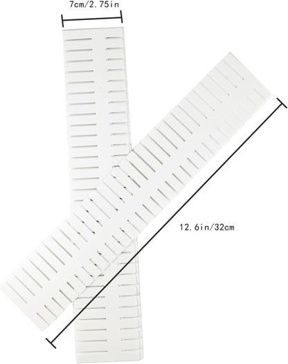Adjustable Drawer Organizer Dividers Sock,Drawer Storage Partition Board, Sock Compartment Box, Free Combination Plastic Partition Board, Underwear Compartment Partition, White 20 PCS