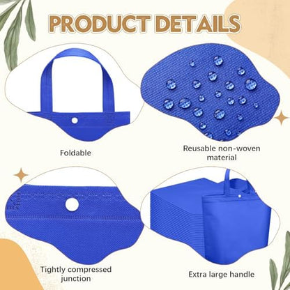 Paterr 100 Pcs Reusable Shopping Bags Bulk