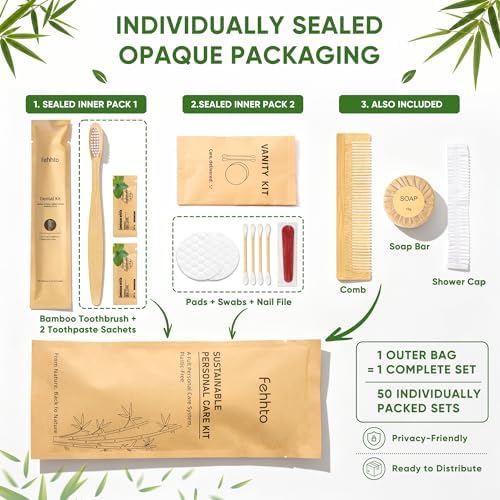 25 Sets Personal Hygiene Kit Bulk Travel Size Toiletry Kit