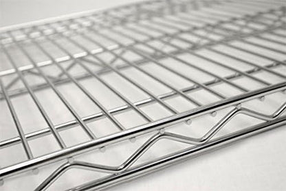 Omega 12" Deep x 42" Wide x 36" High 3 Tier Chrome Starter Shelving Unit